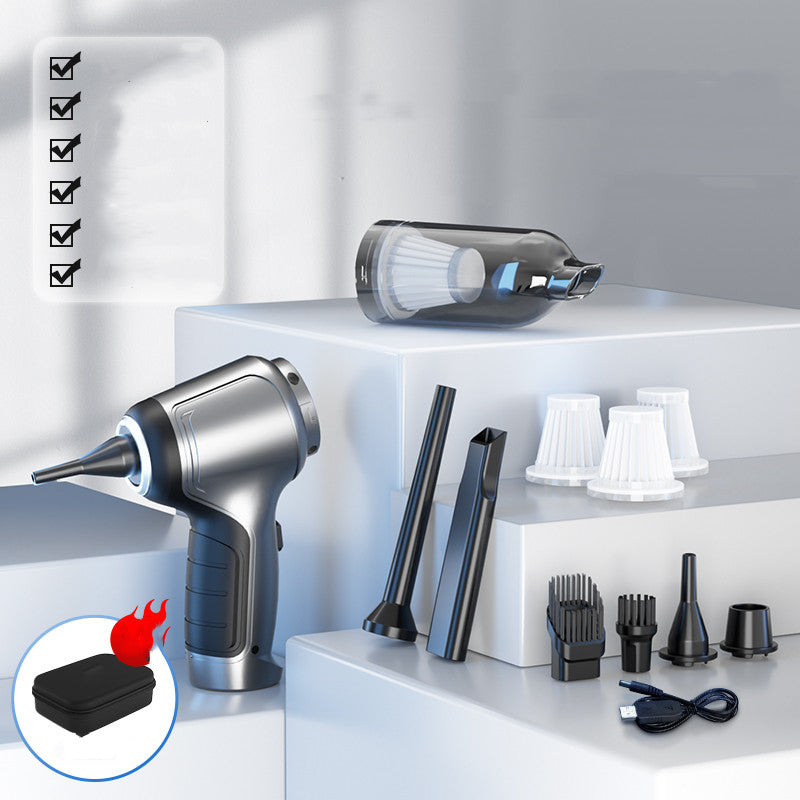 Portable brushless car vacuum with inflating function