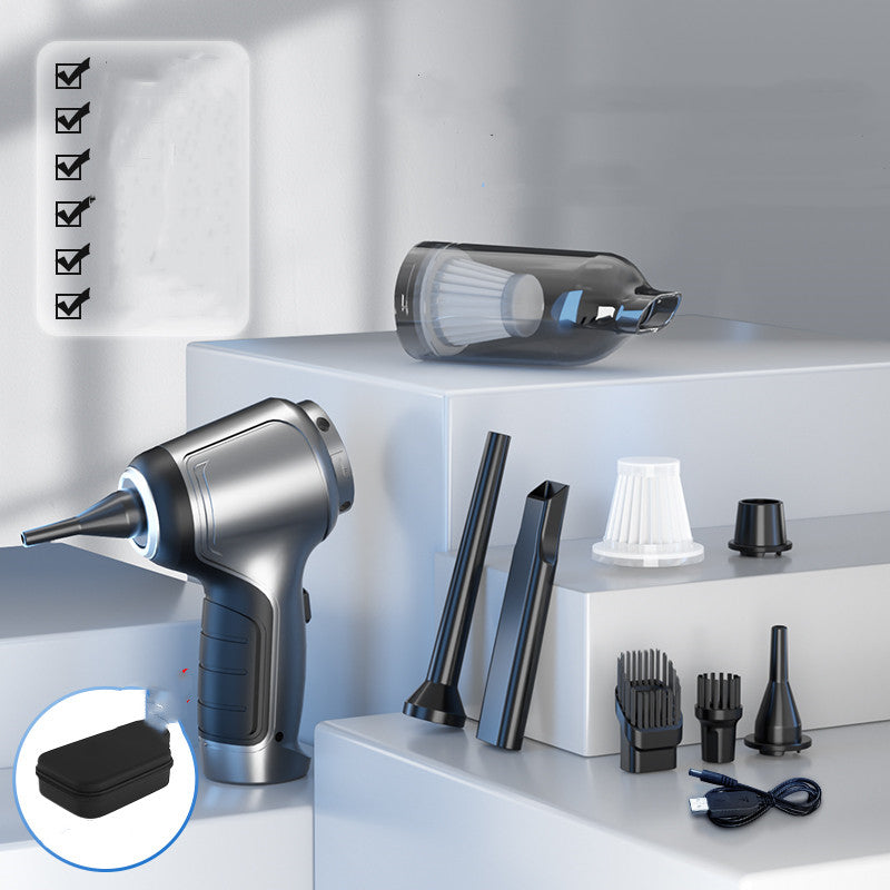 Portable brushless car vacuum with inflating function